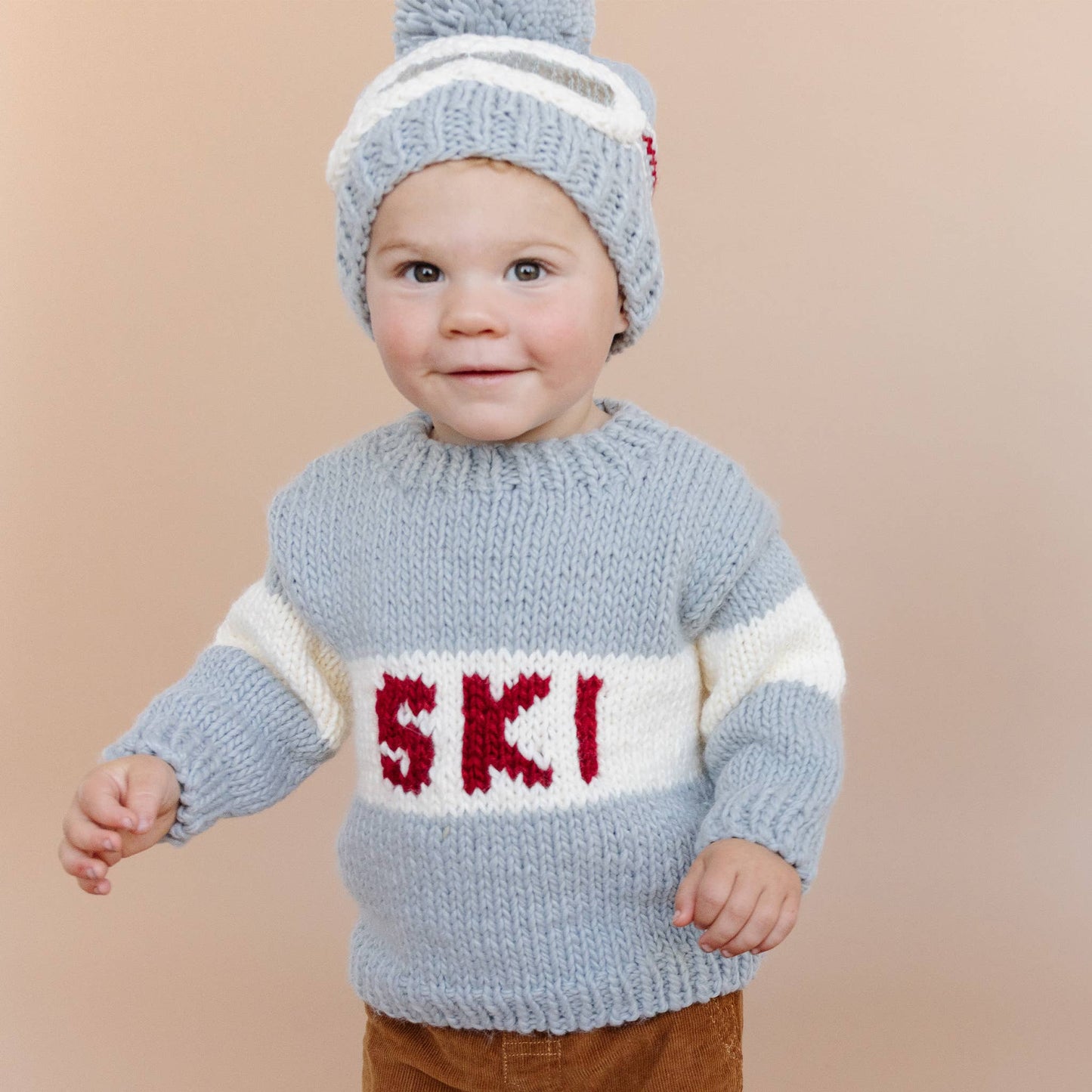 Ski Sweater, Bowie Grey Kids Baby Apparel Winter