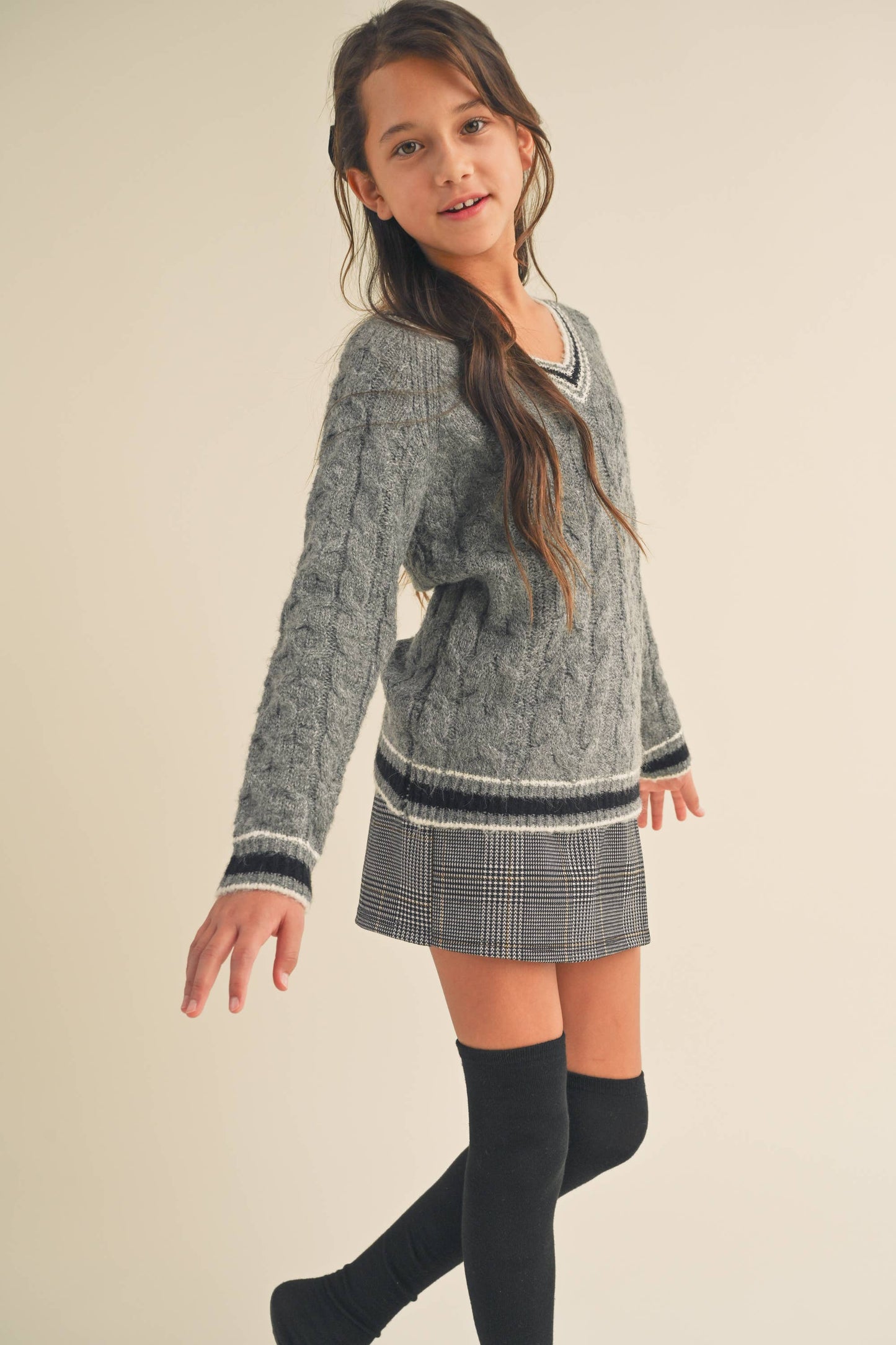 Preppy V Neck SWEATER