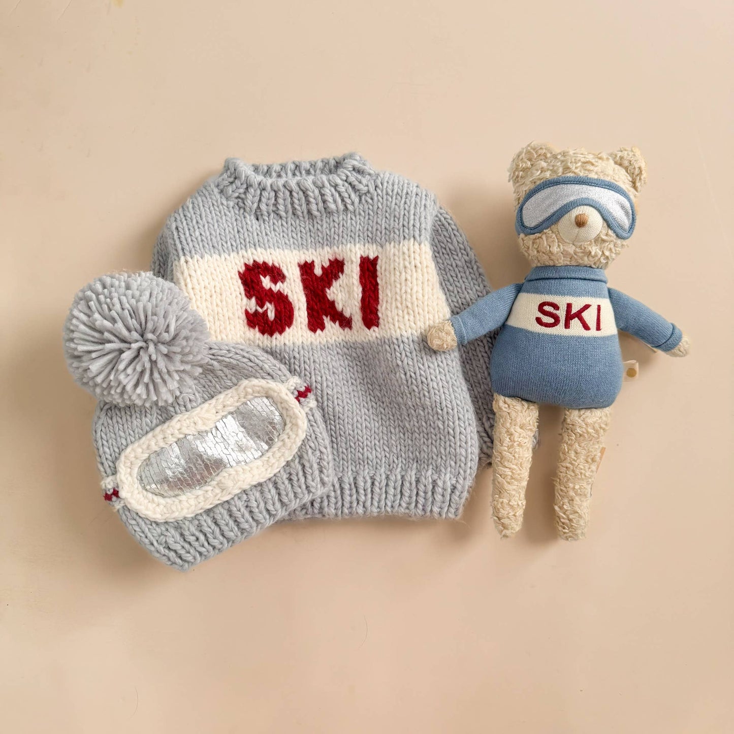 Ski Sweater, Bowie Grey Kids Baby Apparel Winter