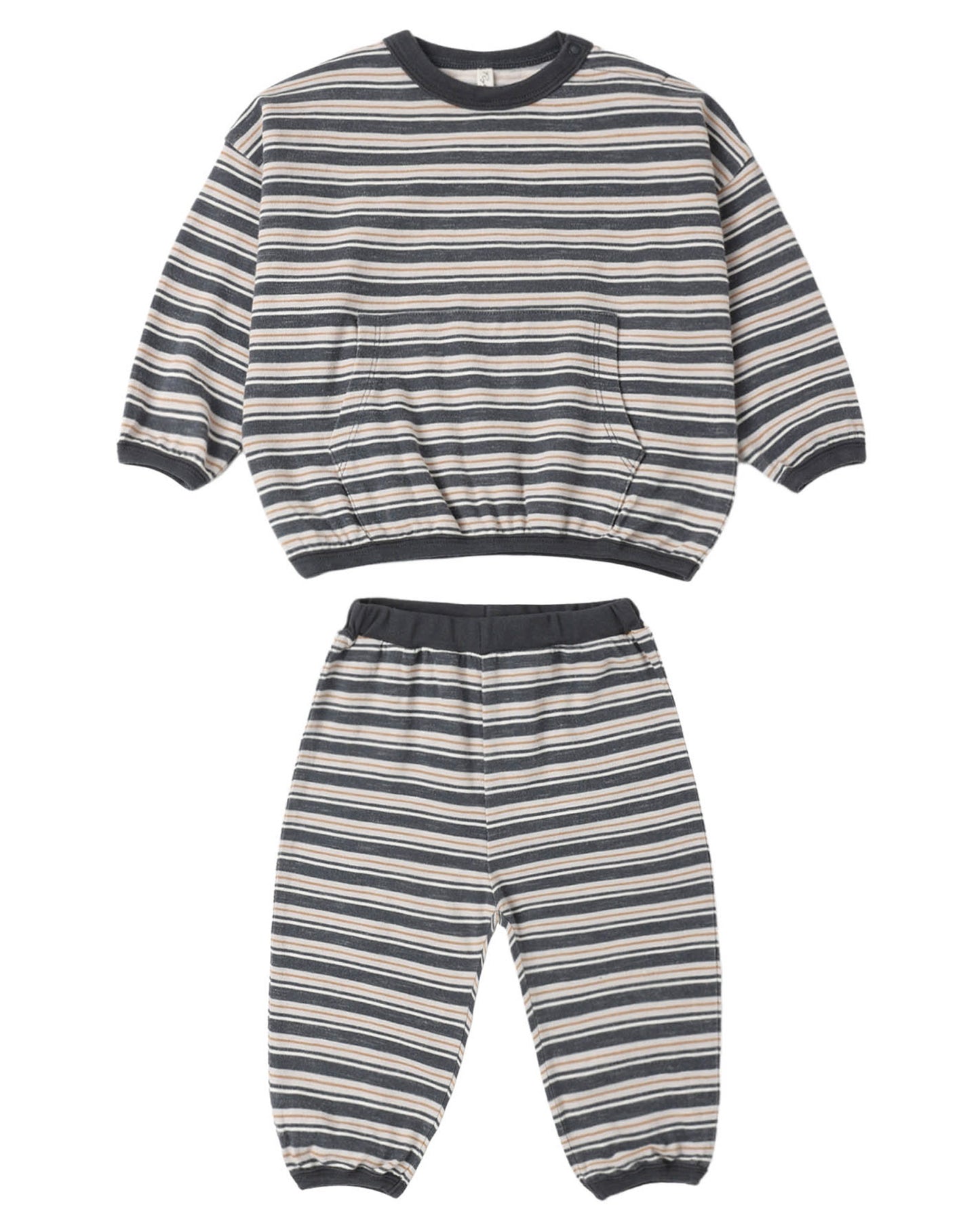 Relaxed Set Blue Stripe - Rylee + Cru