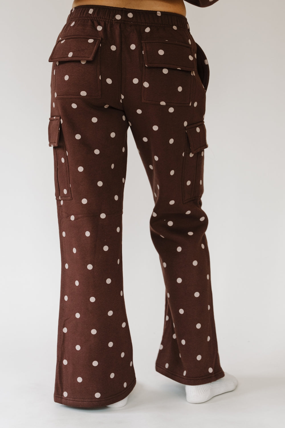 Cocoa Dot Cargo Sweatpants - Happy Camp3r