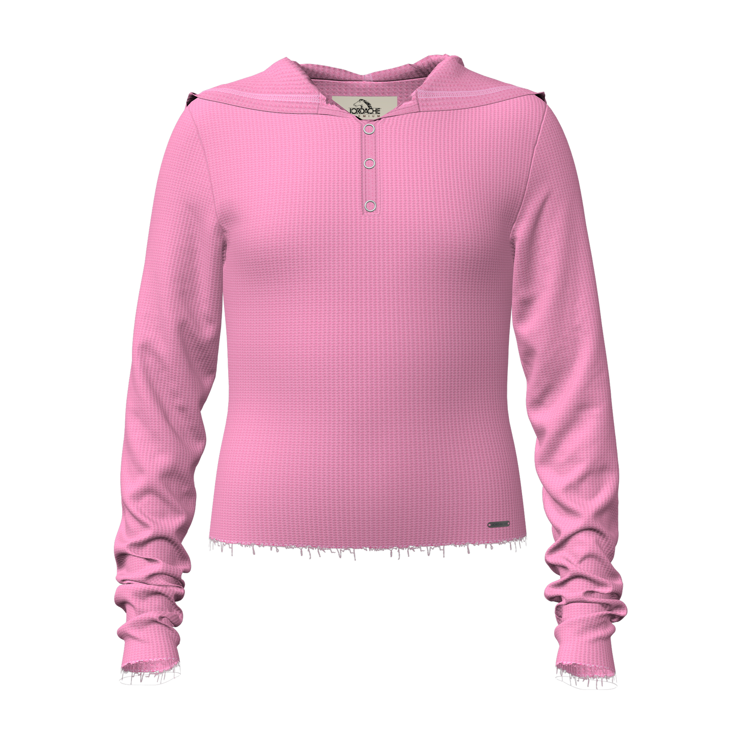 Snap Henley Hoodie - Jordache