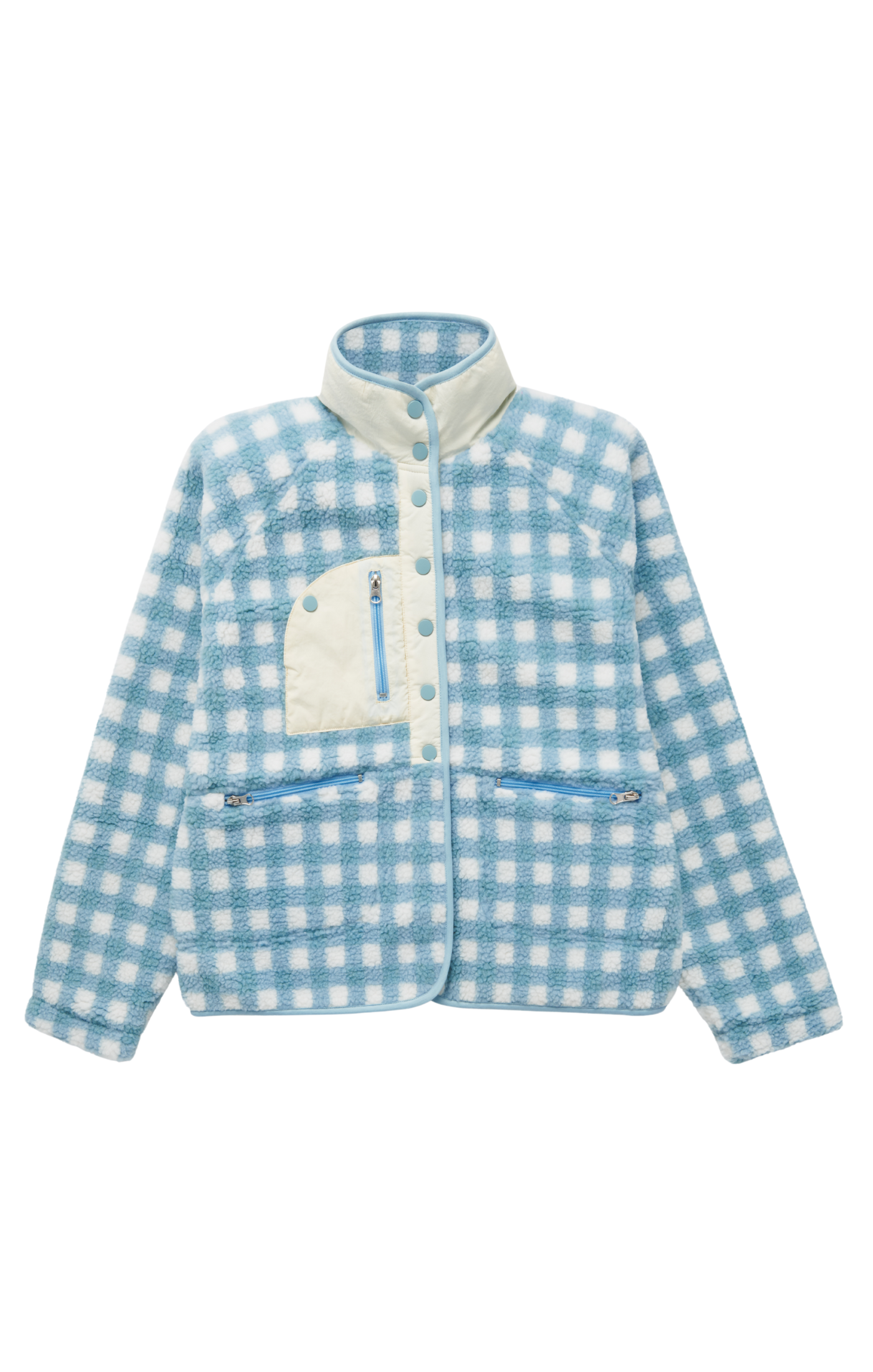 Sky Blue Gingham Grace Jacket - Happy Camp3r