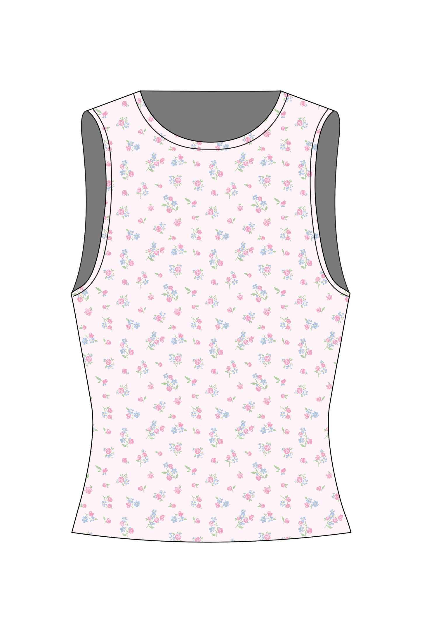 Cottage Petals Youth Lila Top - Happy Camp3r