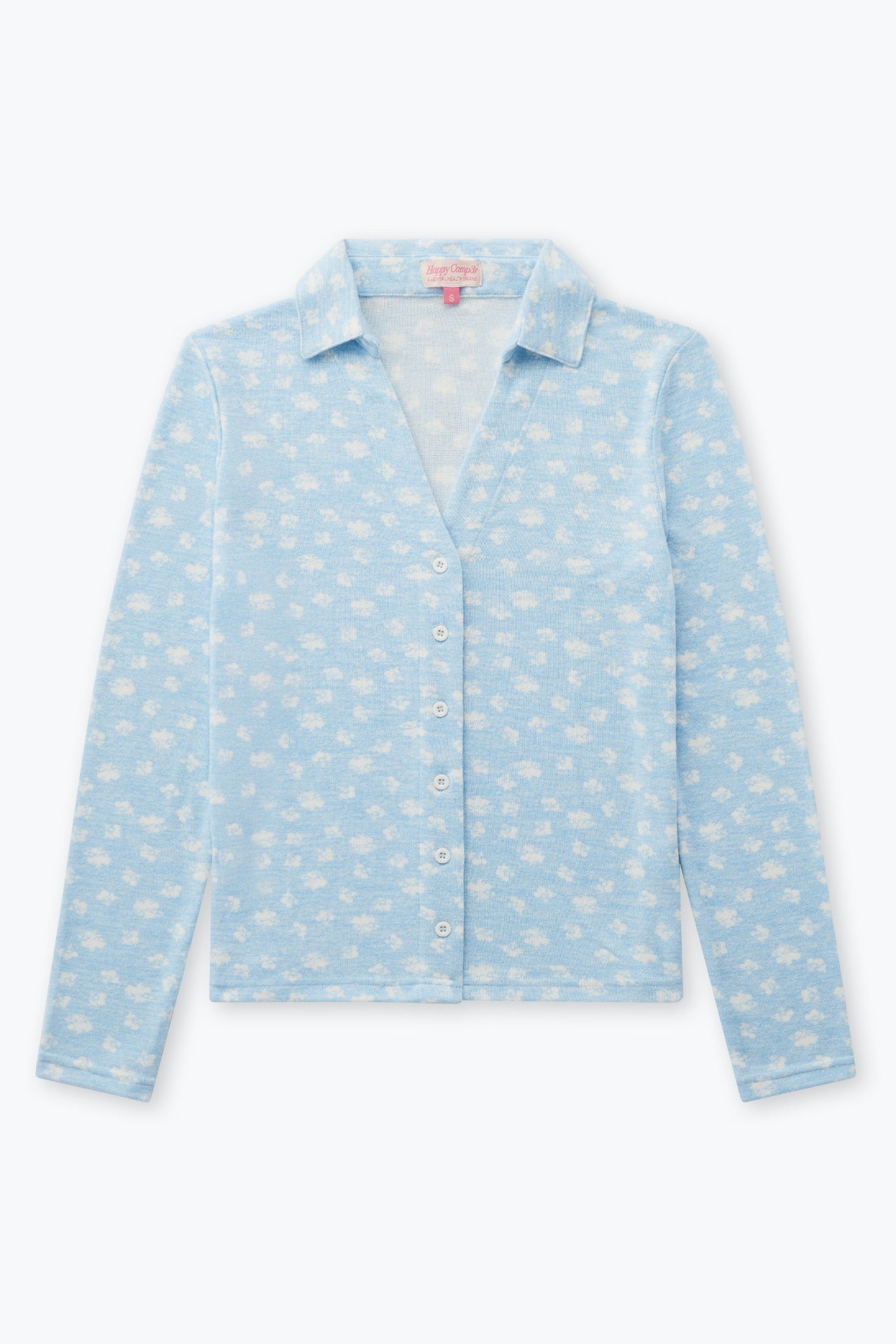 Ditsy Blue Mia Pajama Top - Happy Camp3r