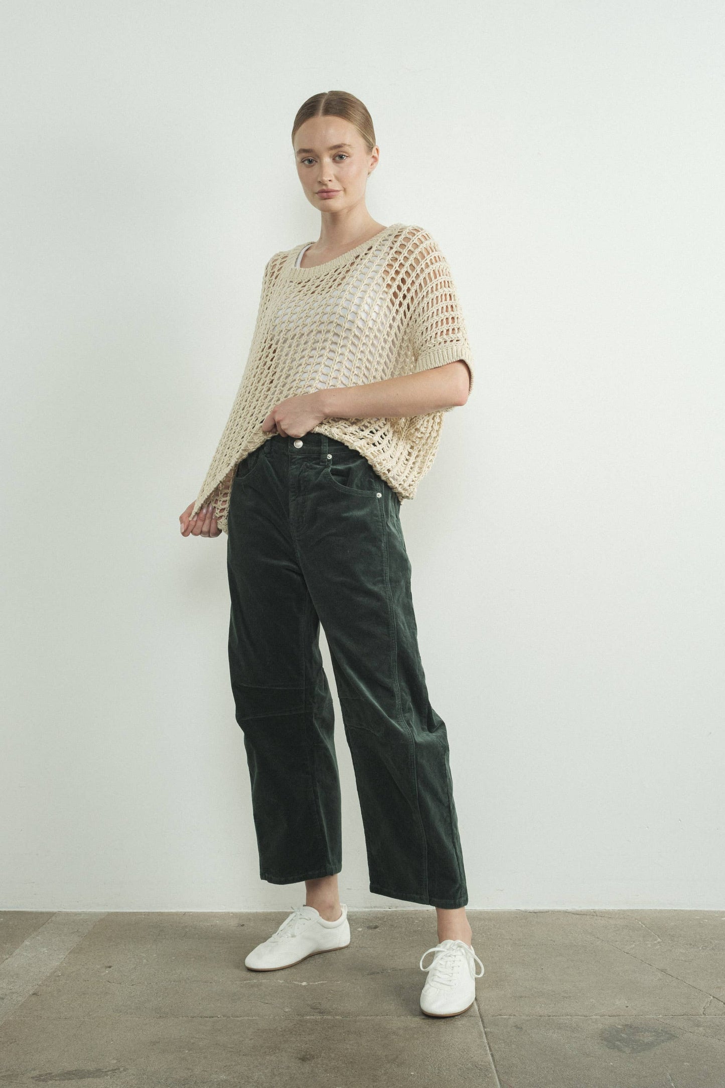 CORDUROY SLOUCHY RELAX FIT PANTS