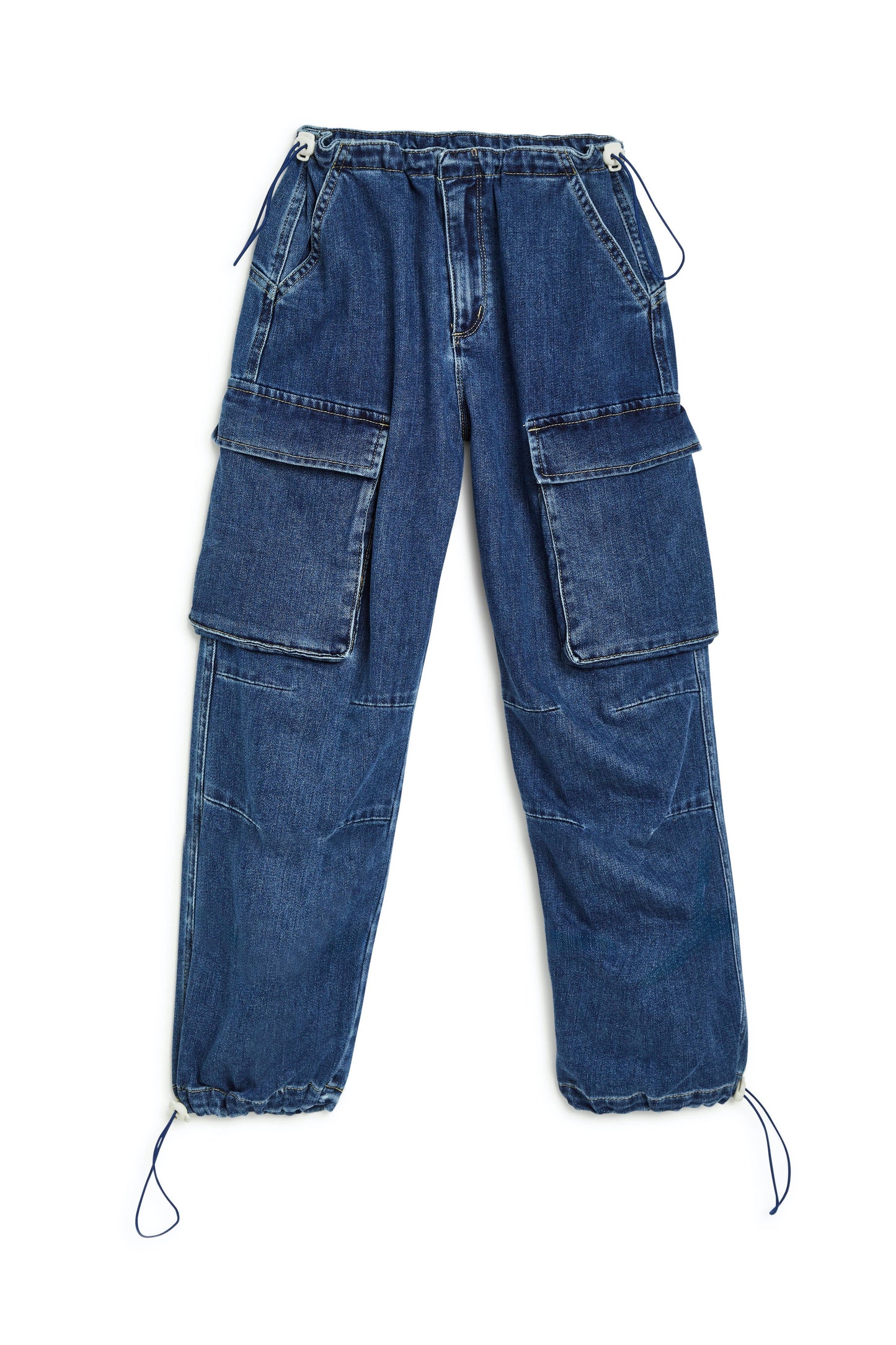 GIRLS PULL TAB BARREL CARGO Jeans