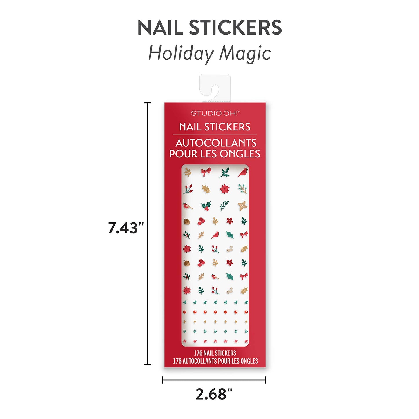 Holiday Magic Nail Stickers - Christmas