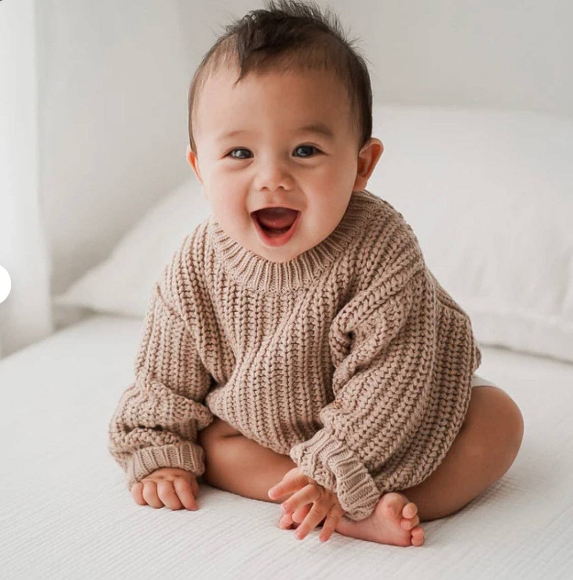 Baby Cotton Chunky Knit Sweater (nb-24m)