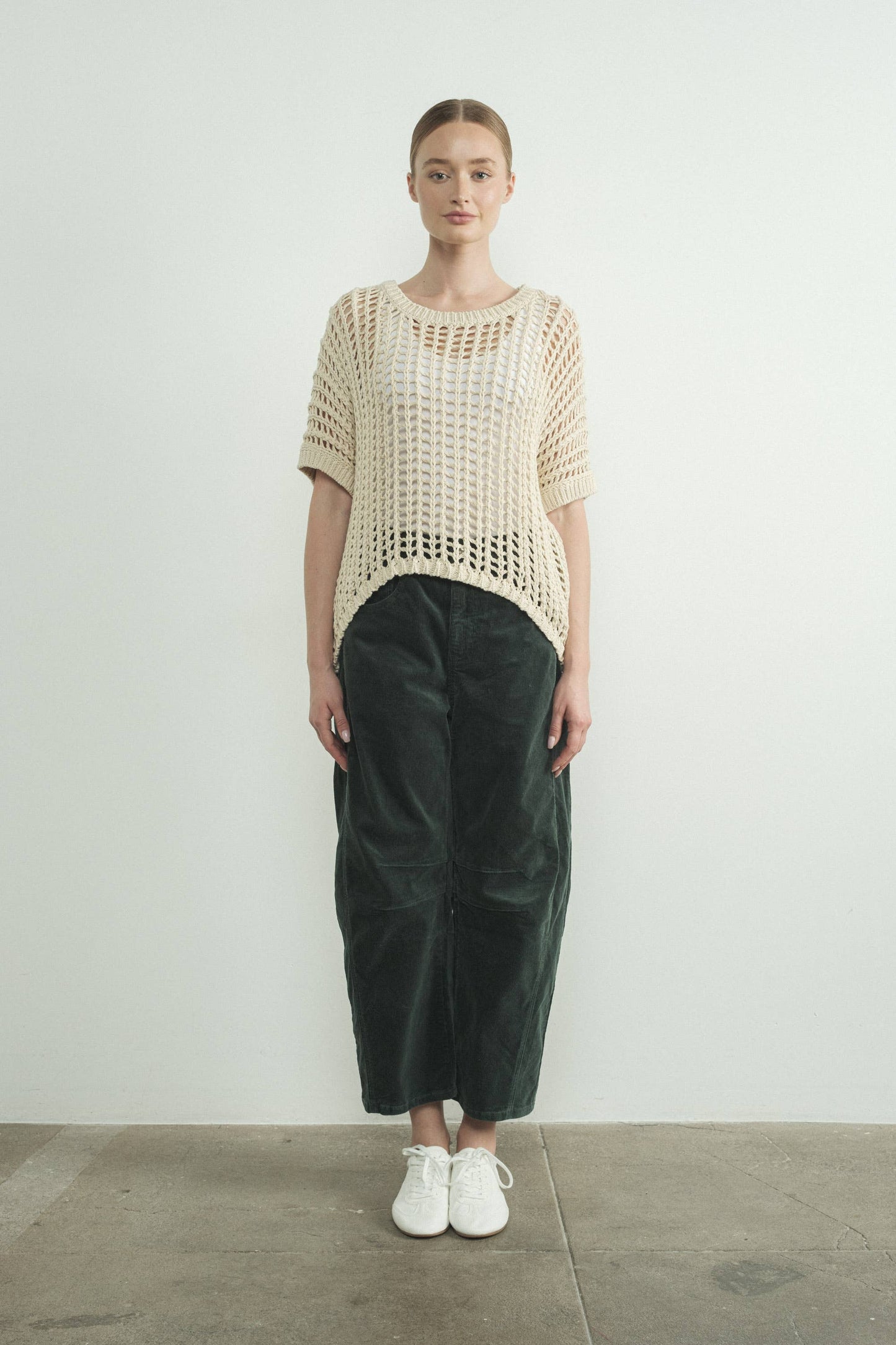 CORDUROY SLOUCHY RELAX FIT PANTS