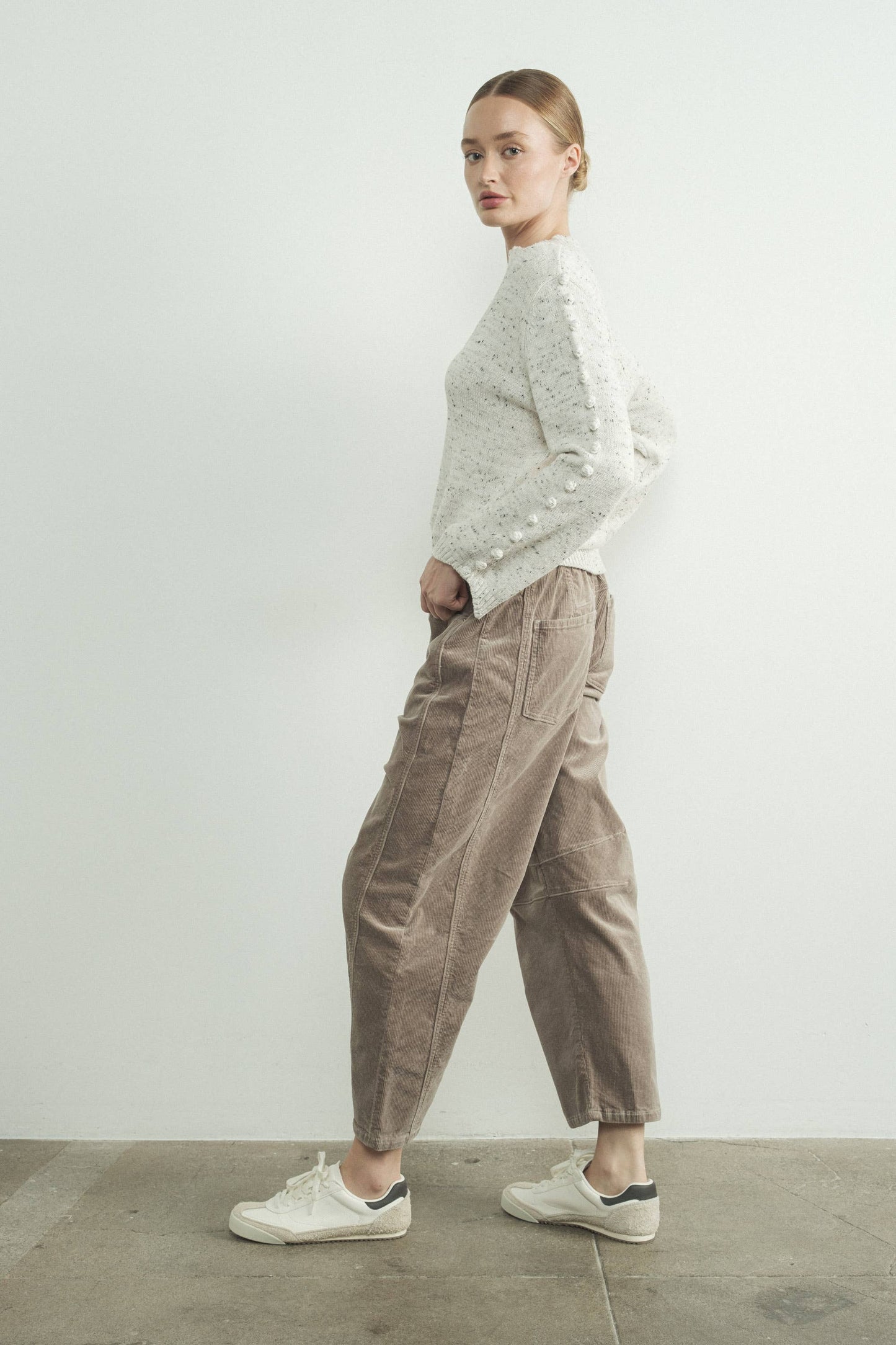 CORDUROY SLOUCHY RELAX FIT PANTS