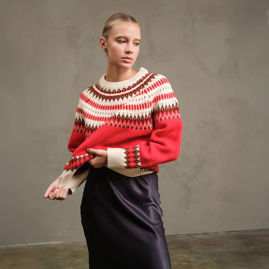 Nordic Pattern Sweater - RSW1008
