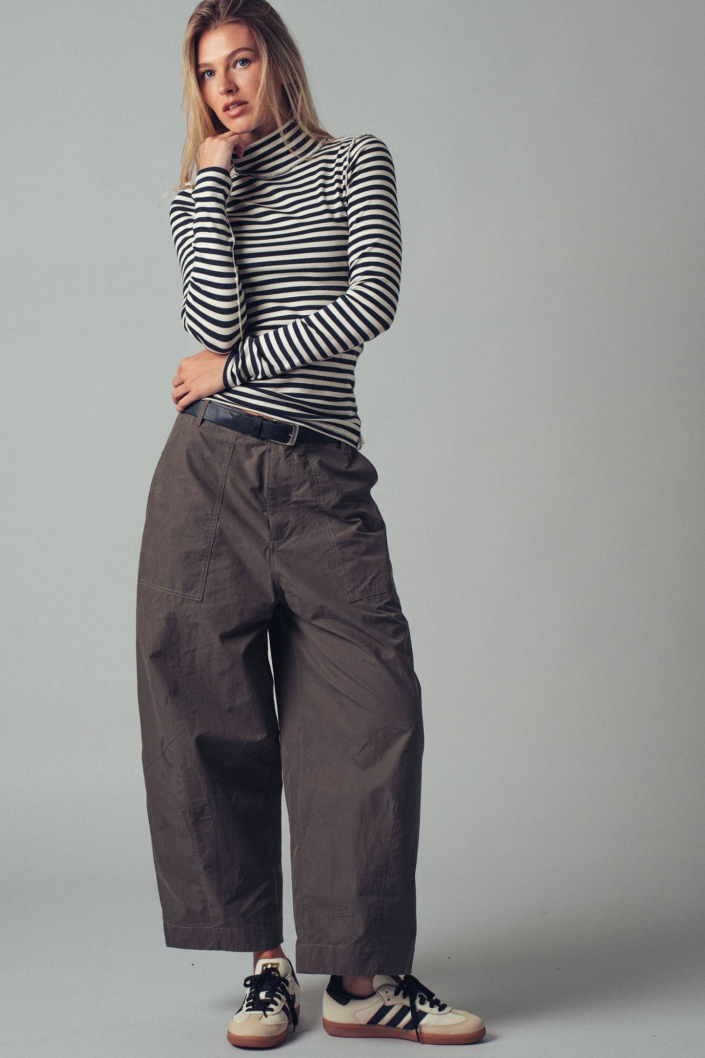 Boho Relaxed Wide-Leg Cargo Pants