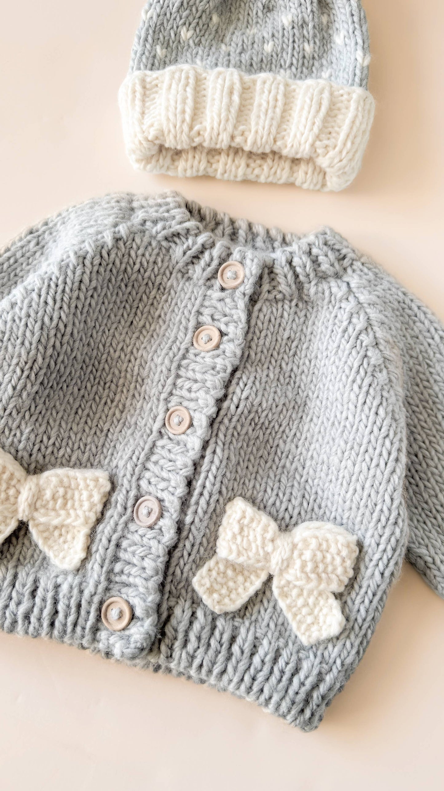 Bow Cardigan Baby Kid Sweater Fall Winter Holiday Christmas