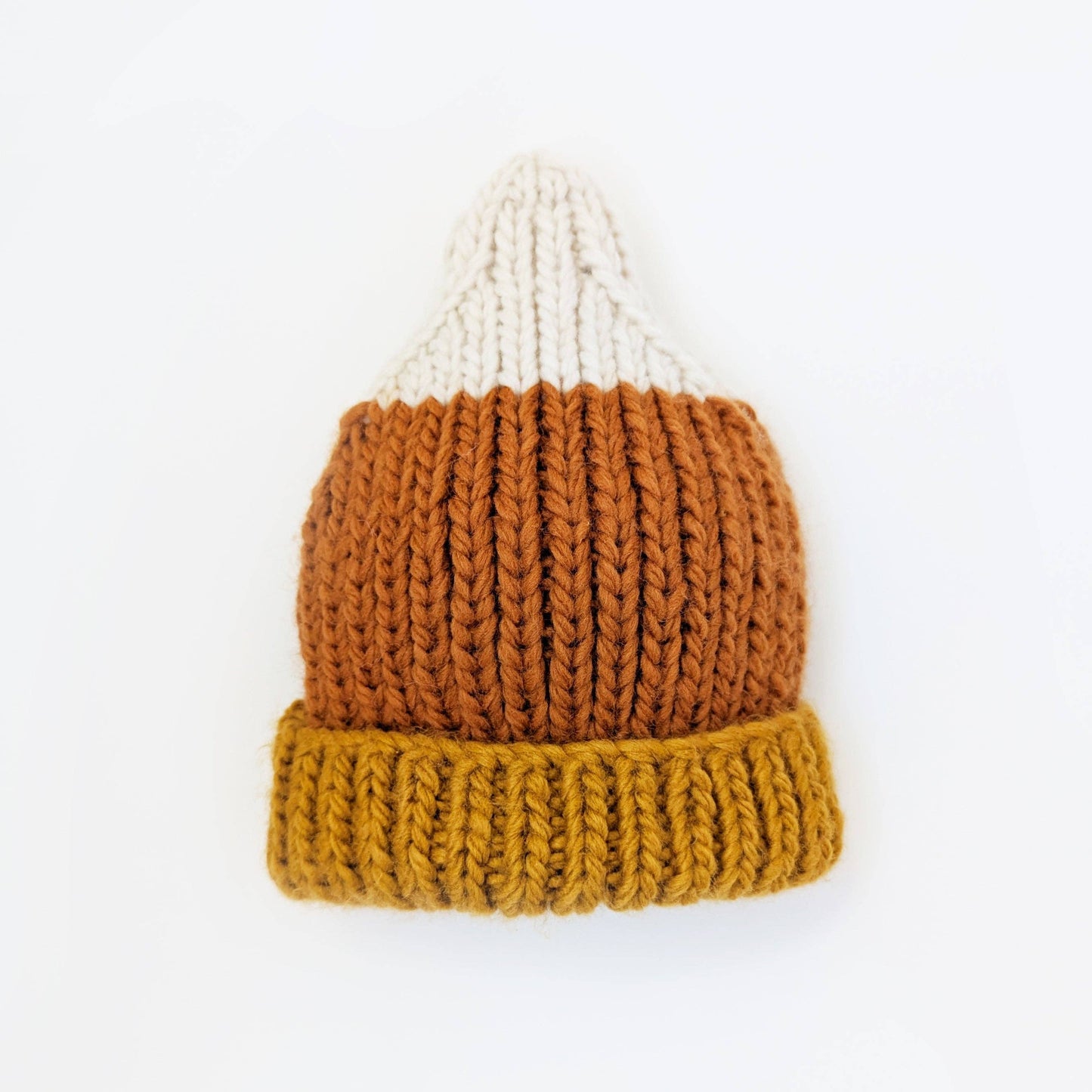 Candy Corn Beanie Hat Pecan for Baby & Kids