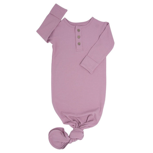 Knotted Gown - Petunia Pink Ribbed