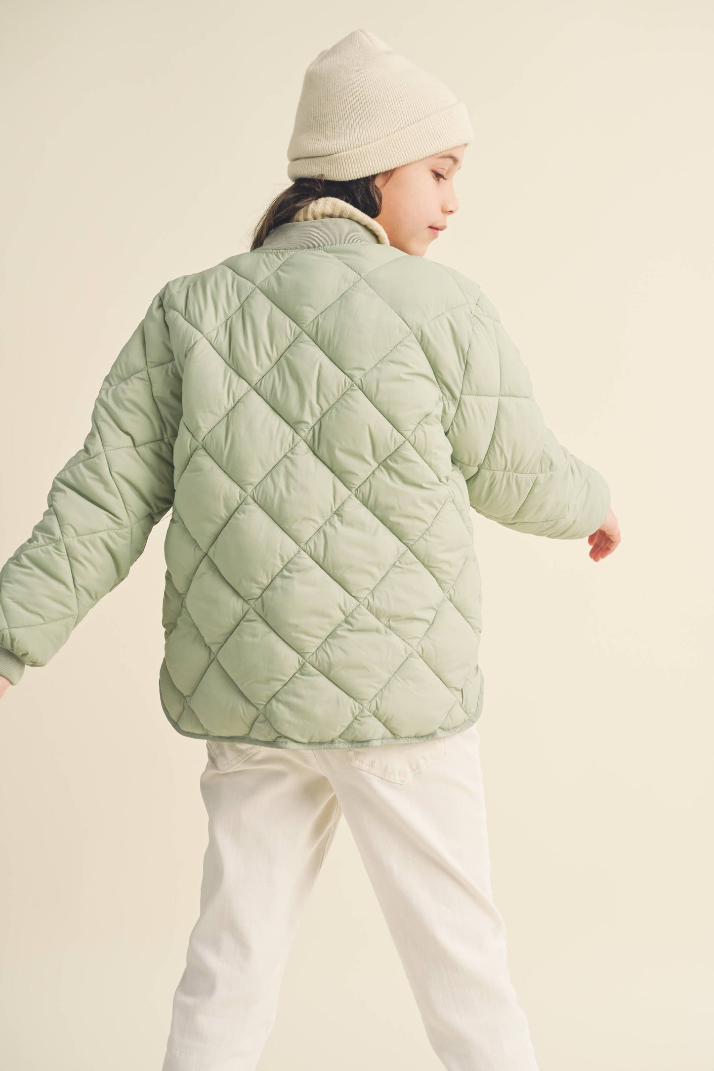 TWEEN KIDS GIRLS QUILTED JACKET