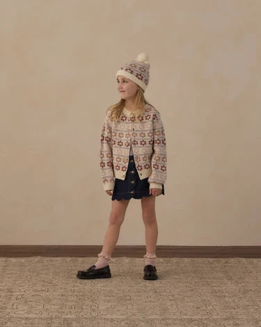 Dark Indigo Scallop Denim Mini Skirt | Rylee + Cru