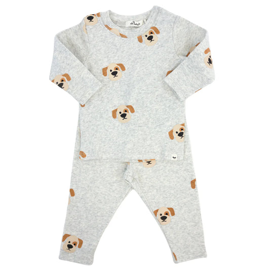 Puppy Face Print 2pc set - oh baby!