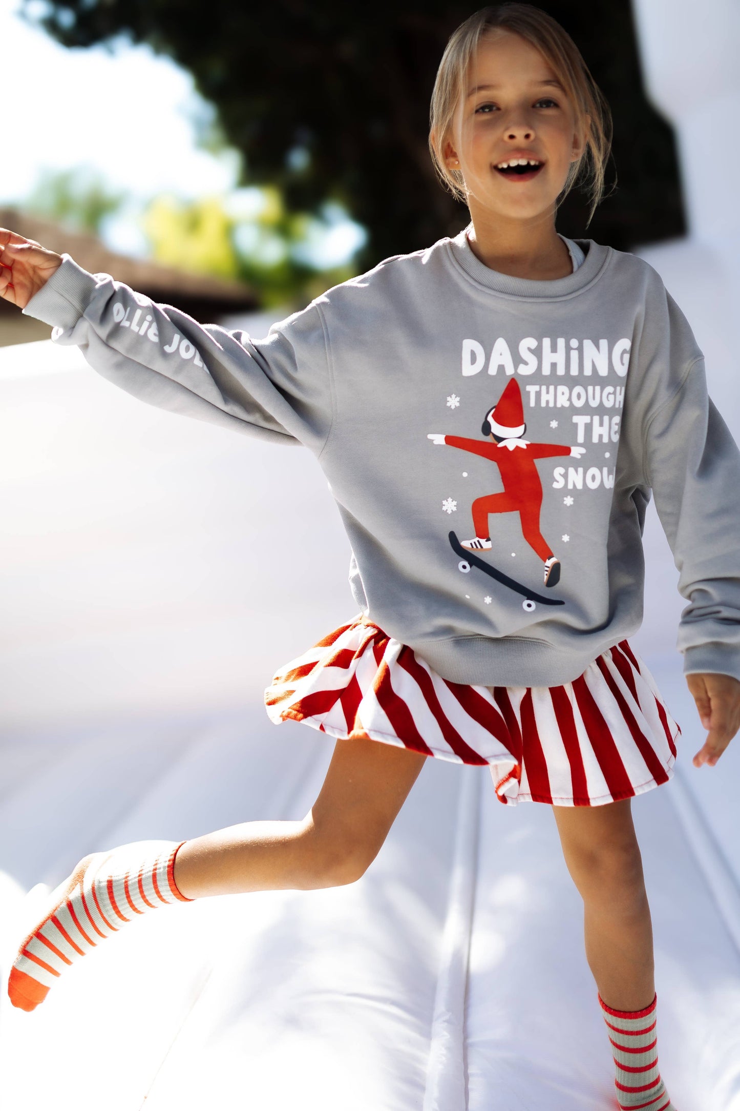 OLLIE JOLLY | IN GRAY | oversized drop shoulder | KIDS