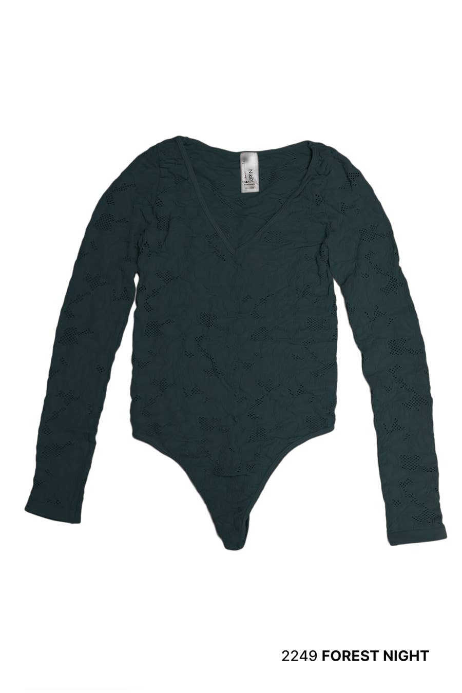 Lace Textured Bodysuit