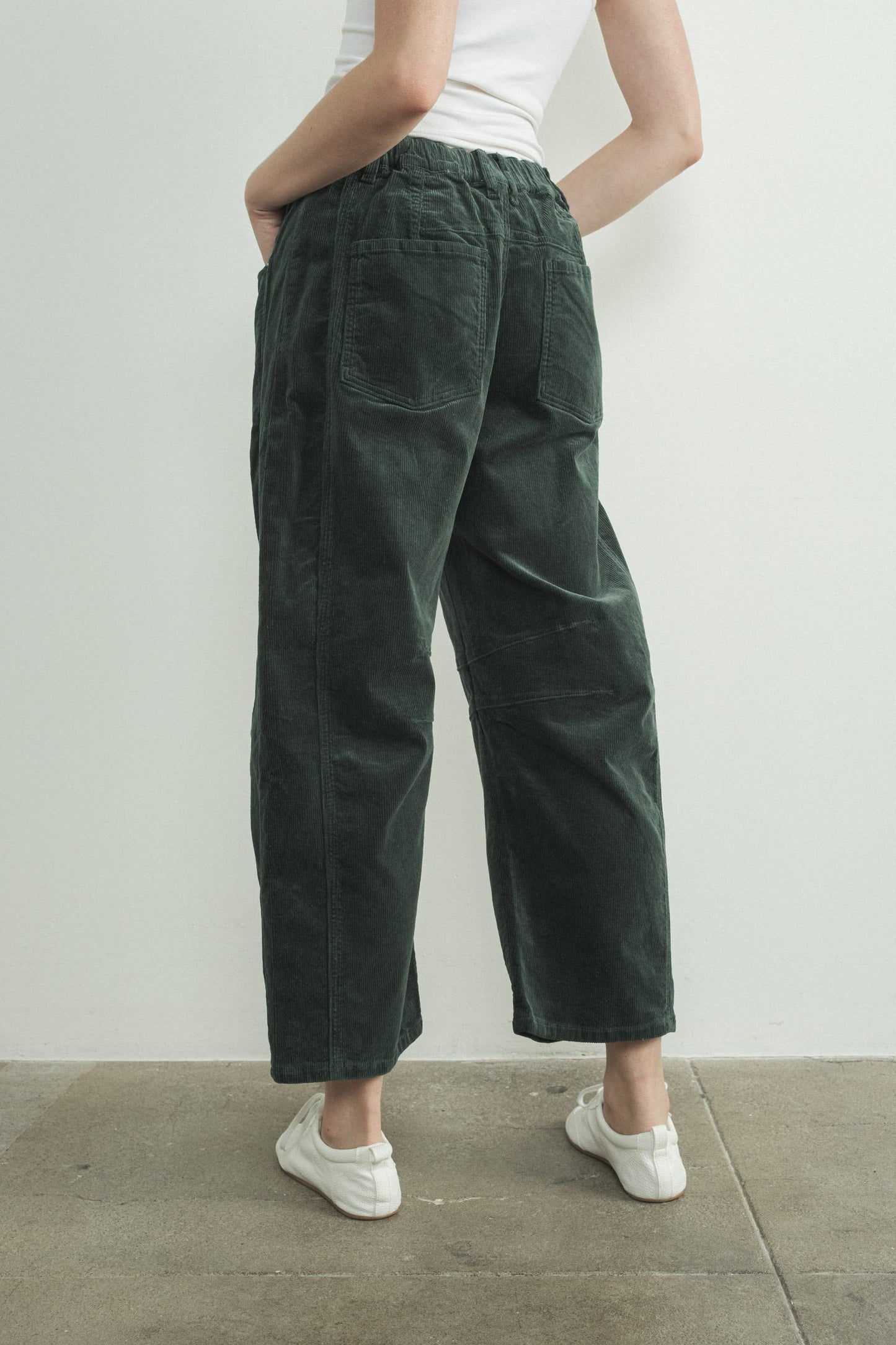 CORDUROY SLOUCHY RELAX FIT PANTS