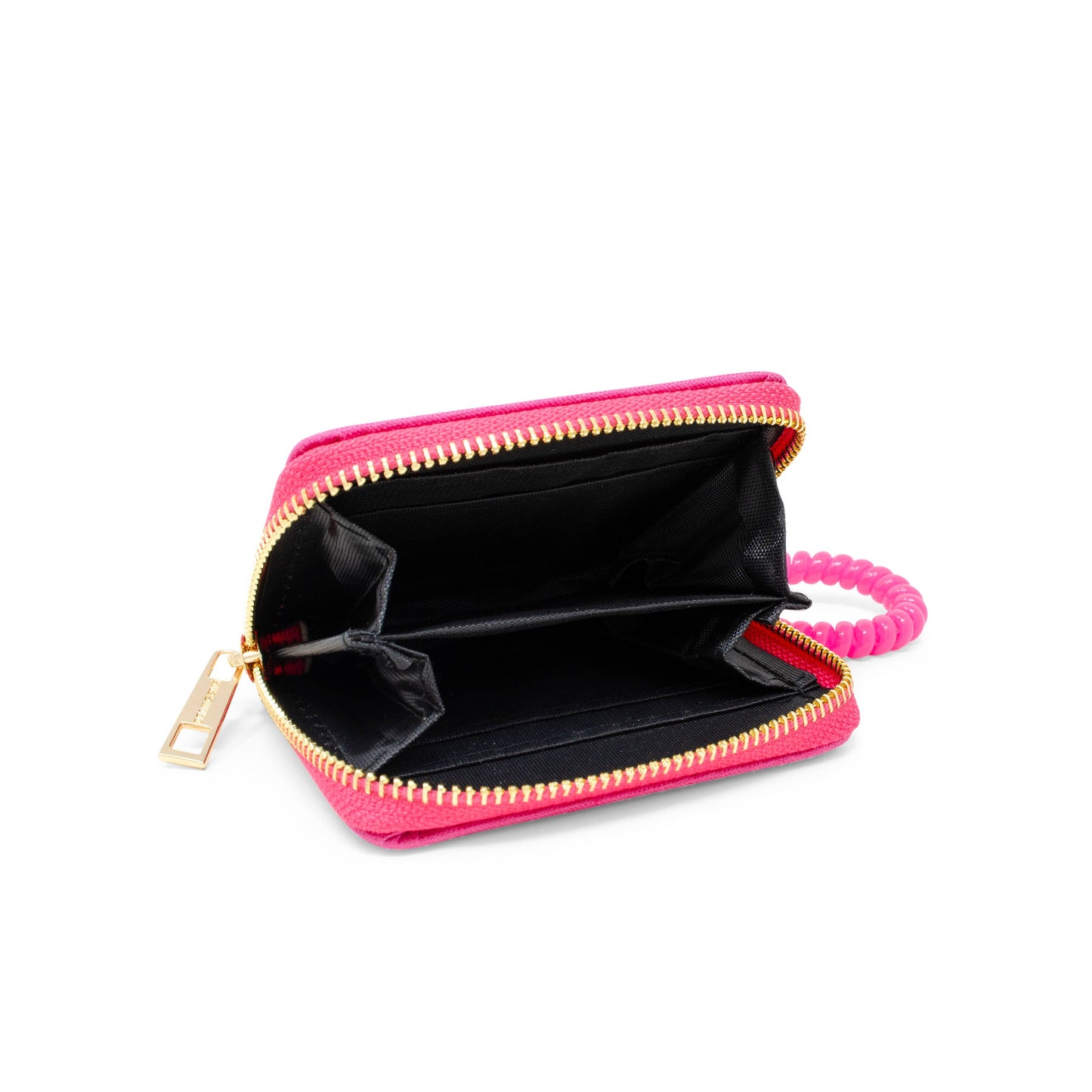 Sequin Heart Spiral Strap Wallet for Kids
