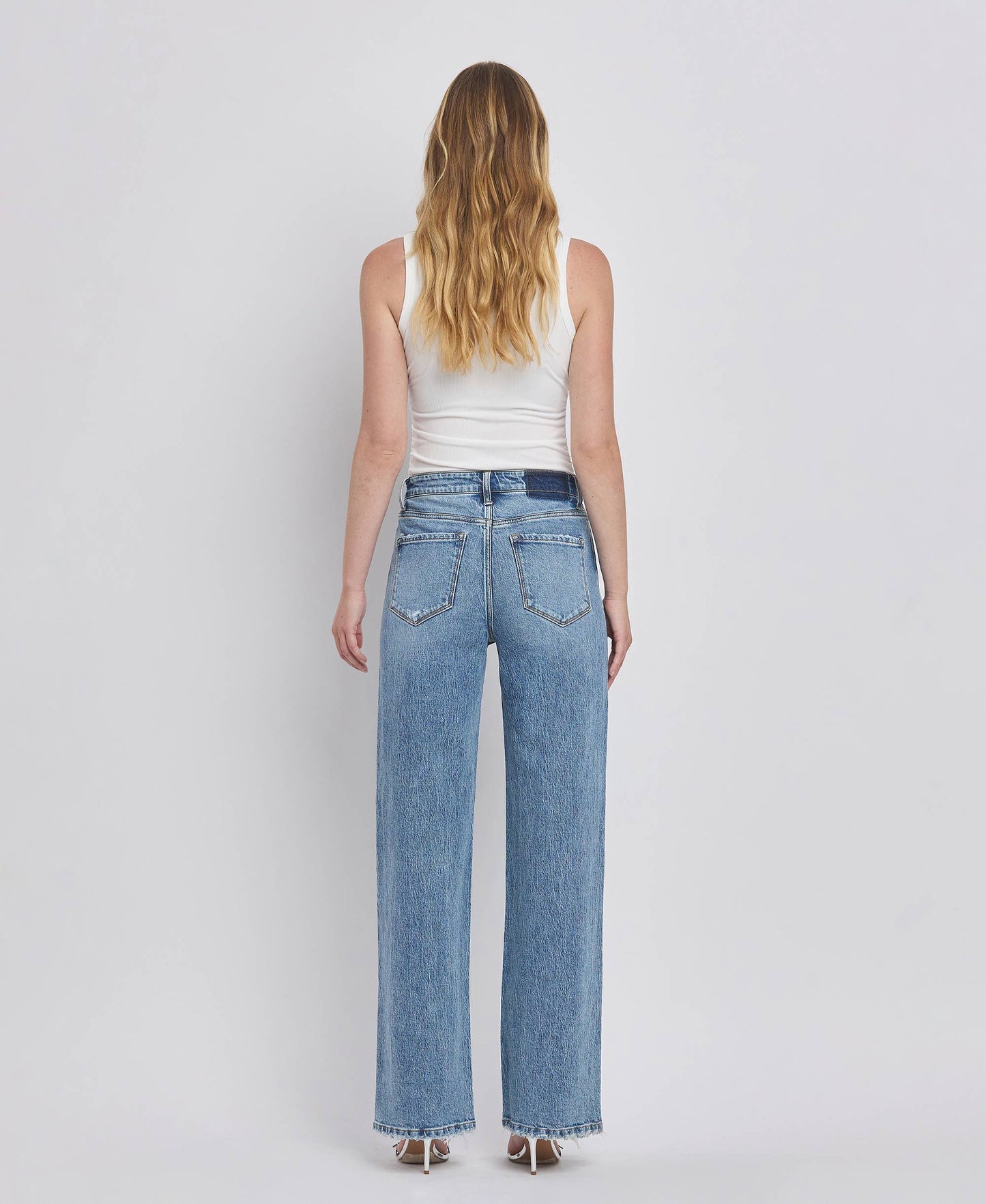 90'S SUPER HIGH RISE WIDE JEANS T6242