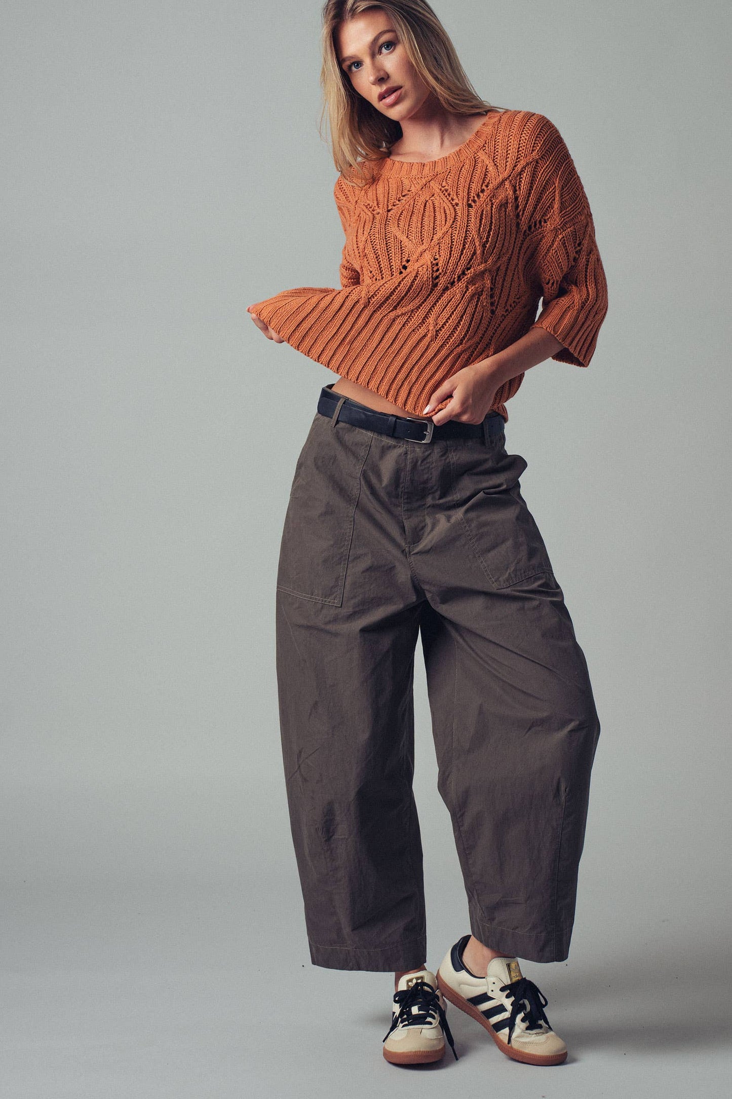 Boho Relaxed Wide-Leg Cargo Pants