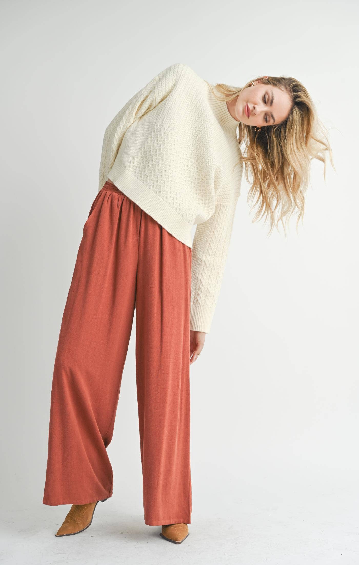 Ivory Turtleneck Sweater