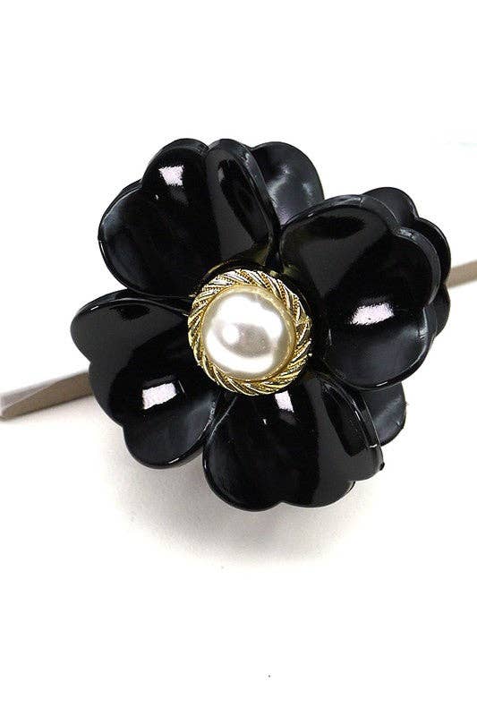 PEARL FLOWER HAIR CLAW CLIPS | 40H496