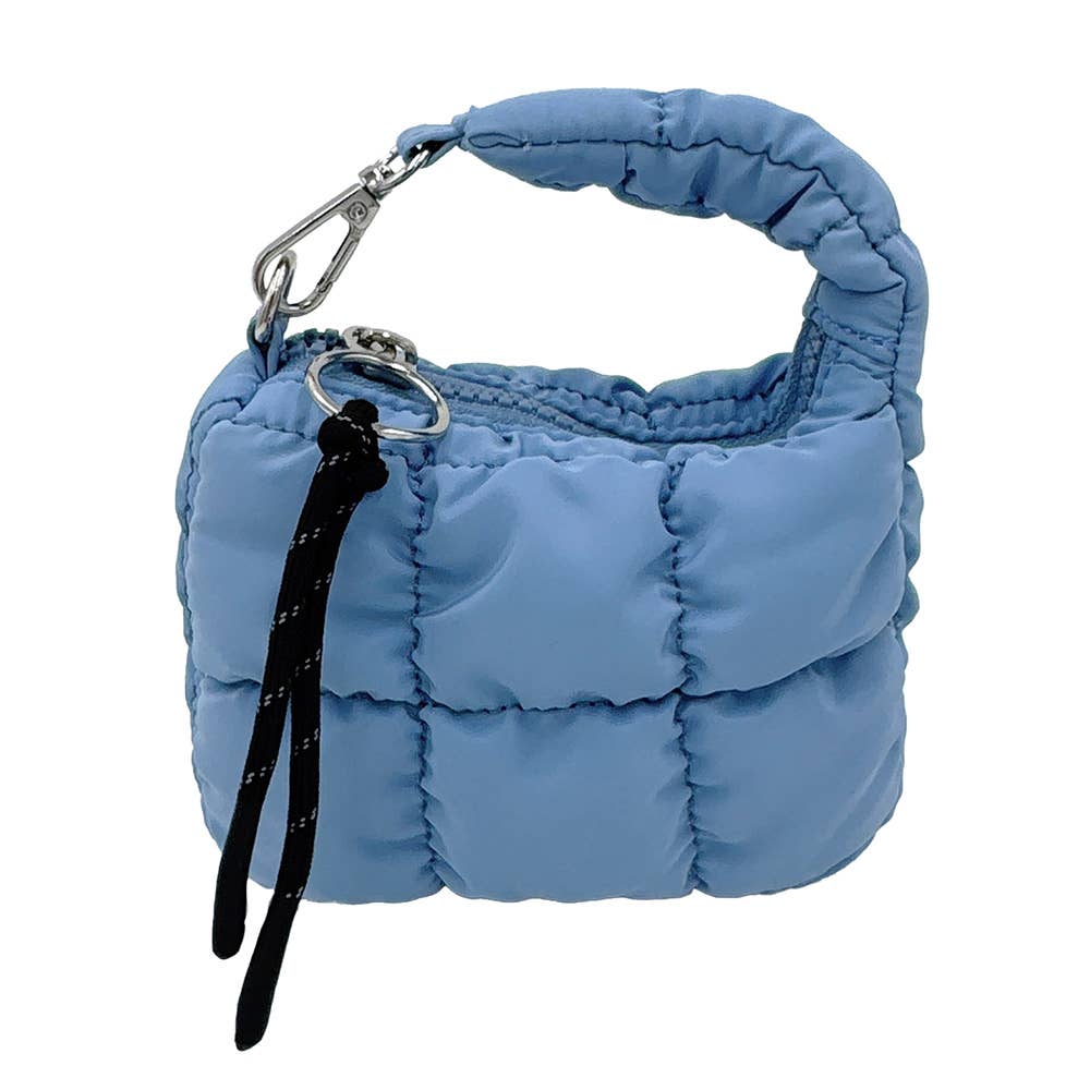 Quilted Puffer Mini Purse Bag / Bag Charm