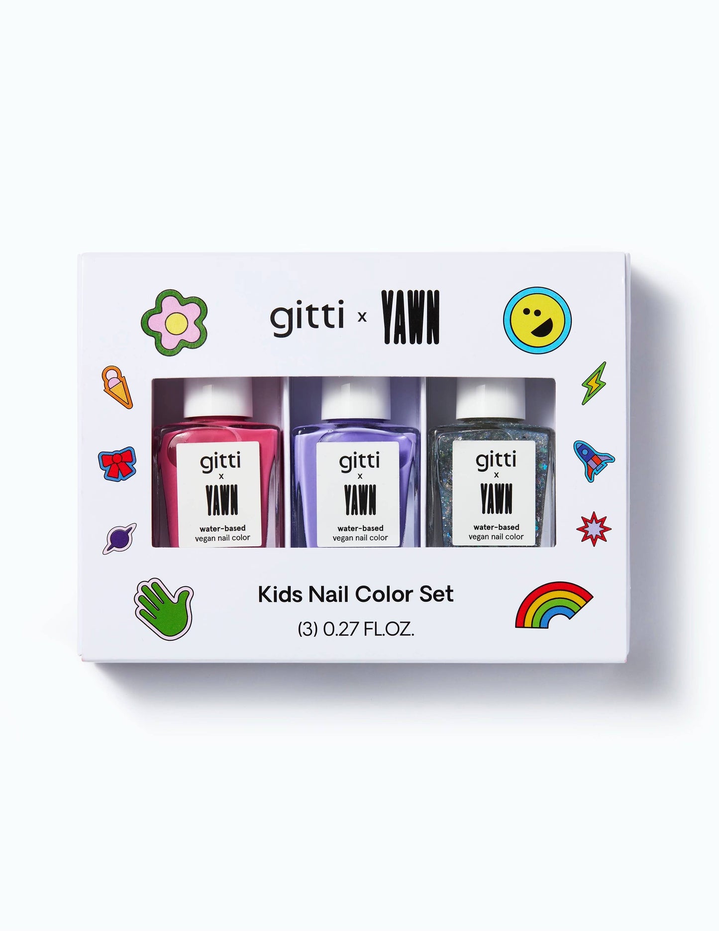 Kids Nail Polish Set | Clean Peel-Off Vegan Nail Polish Trio