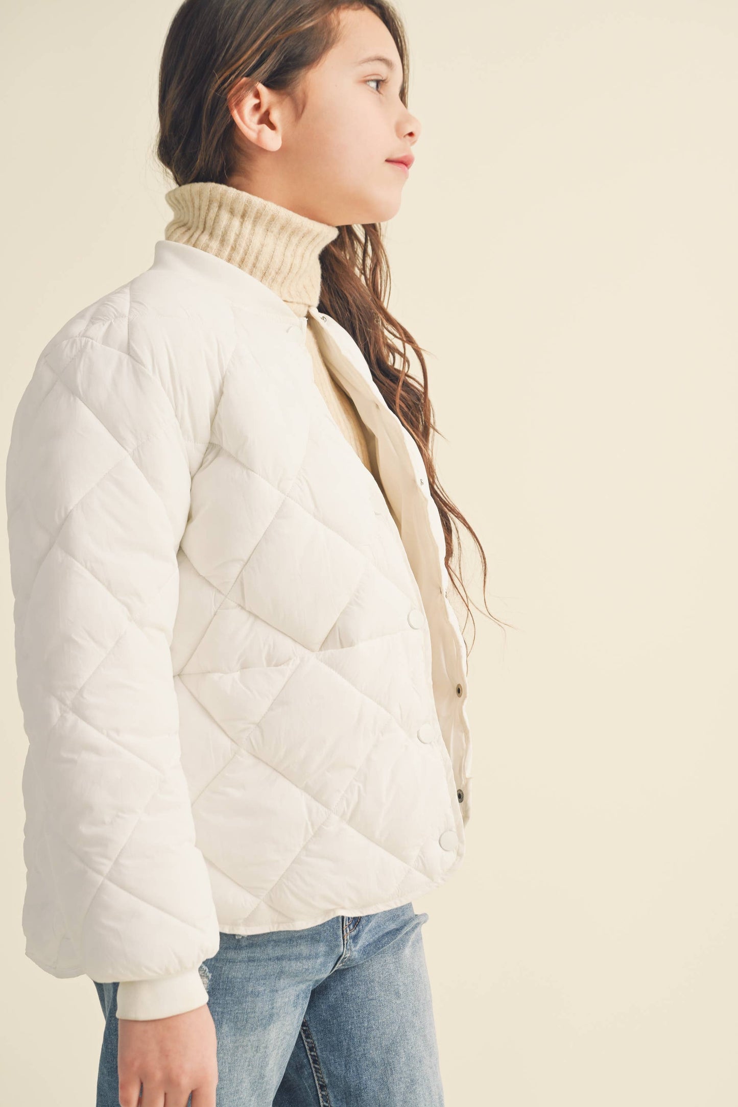 TWEEN KIDS GIRLS QUILTED JACKET