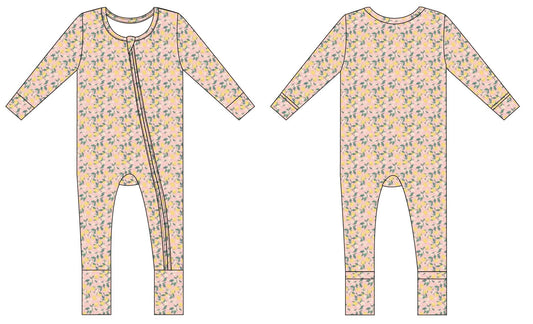 Convertible Romper - Lemons Pink
