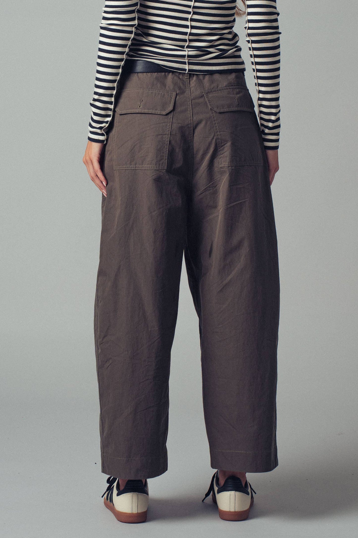 Boho Relaxed Wide-Leg Cargo Pants