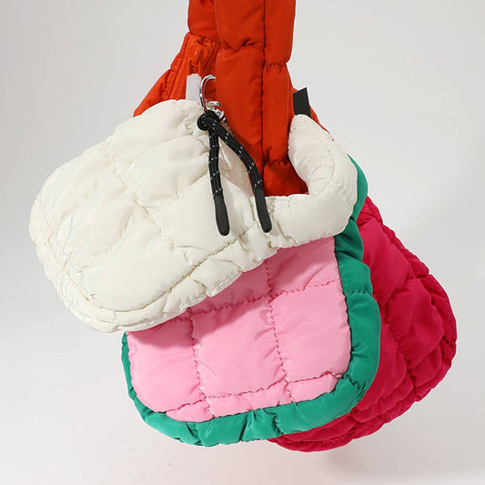 Quilted Puffer Mini Purse Bag / Bag Charm