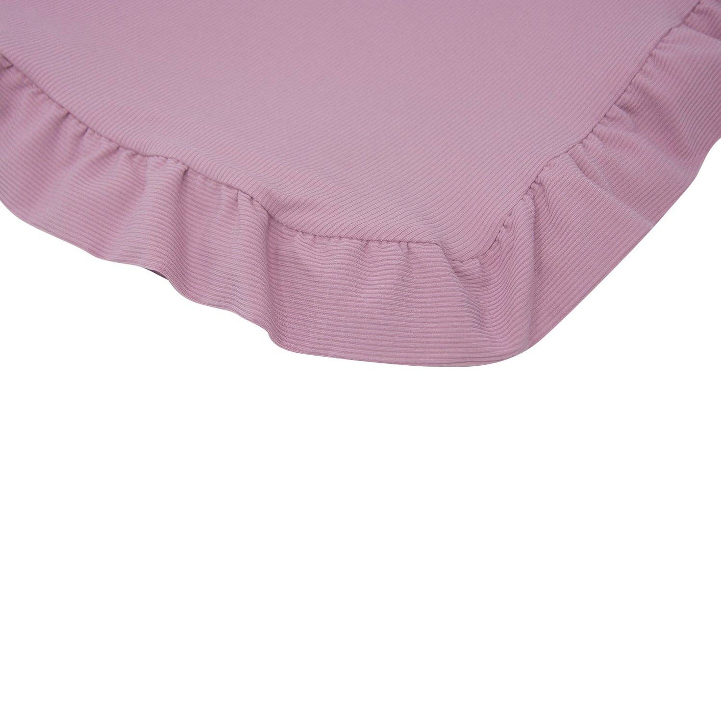Ruffle Blanket - Petunia Pink Ribbed