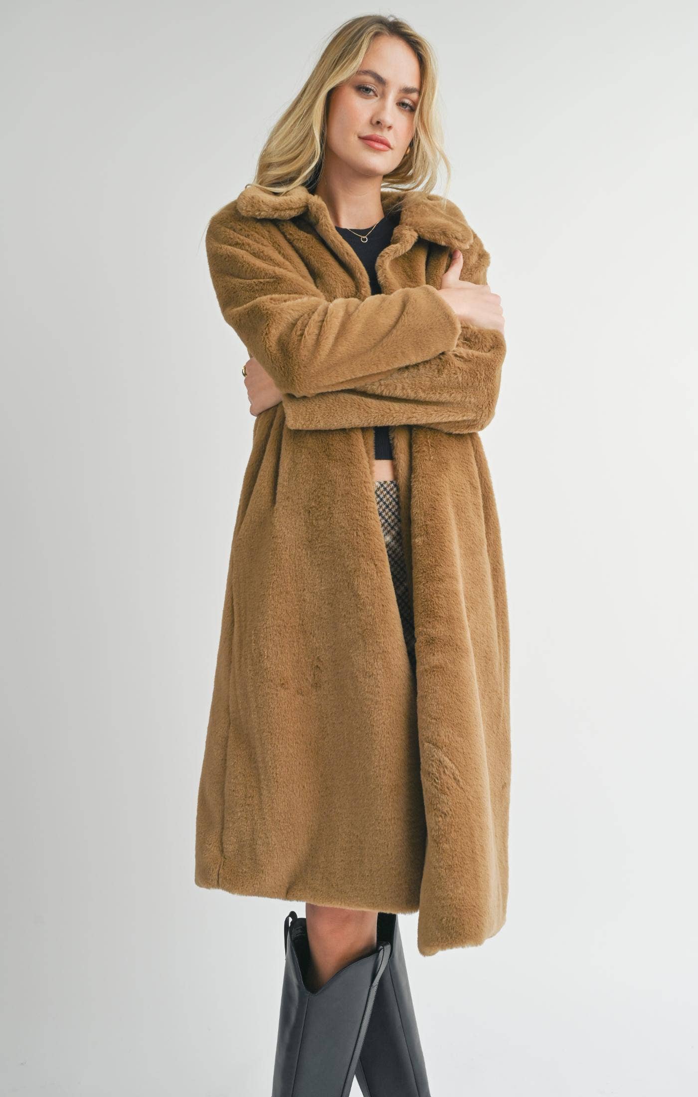 Faux Fur Long Coat