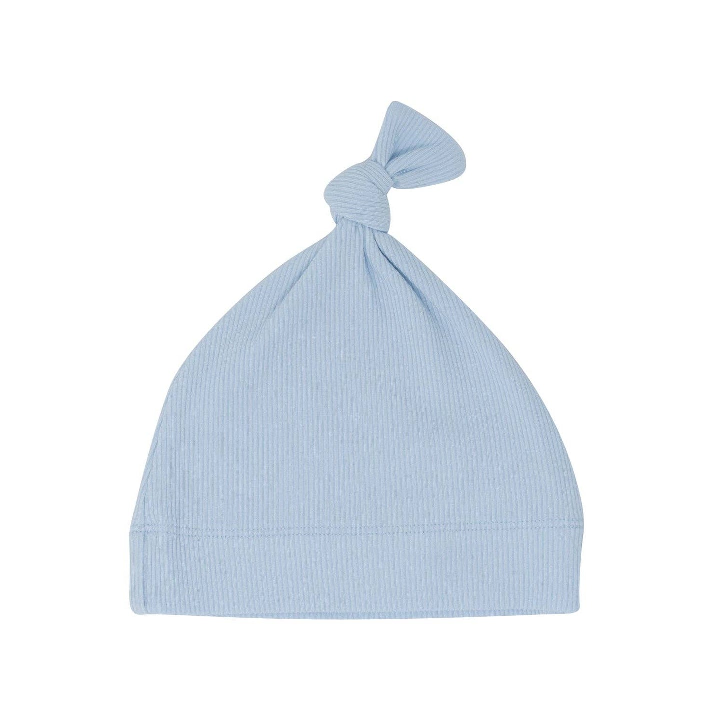 Knot Hat - Bashful Blue Ribbed