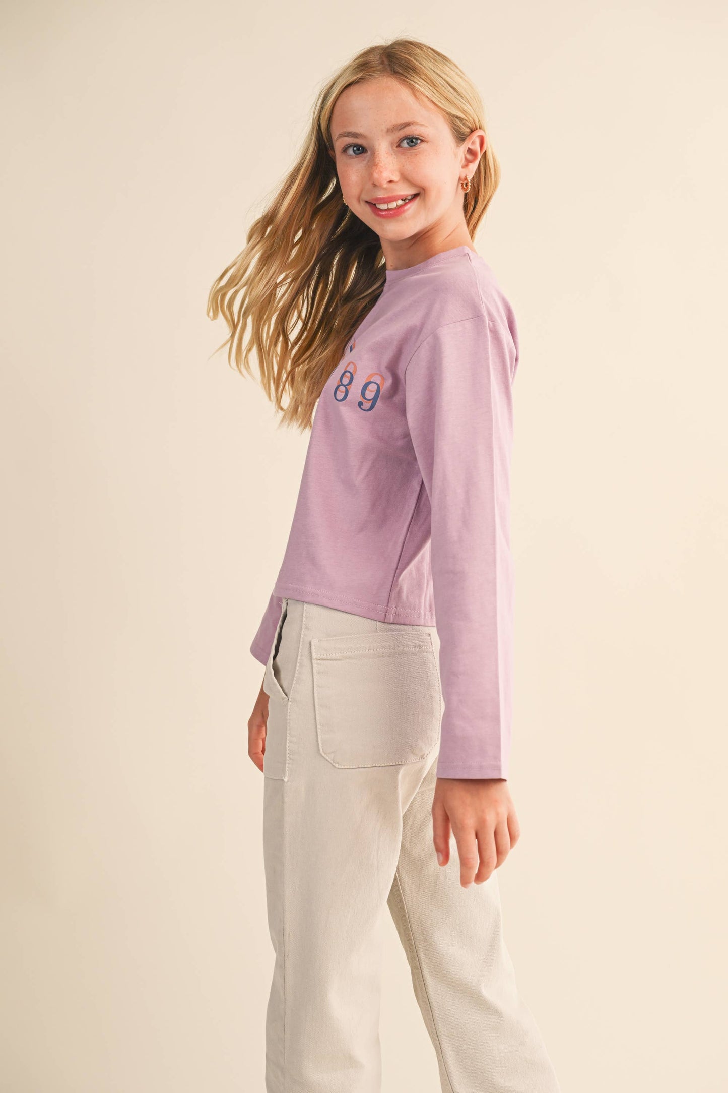 TWEEN KIDS GIRLS CROPPED BOXY TEE  (7-14)