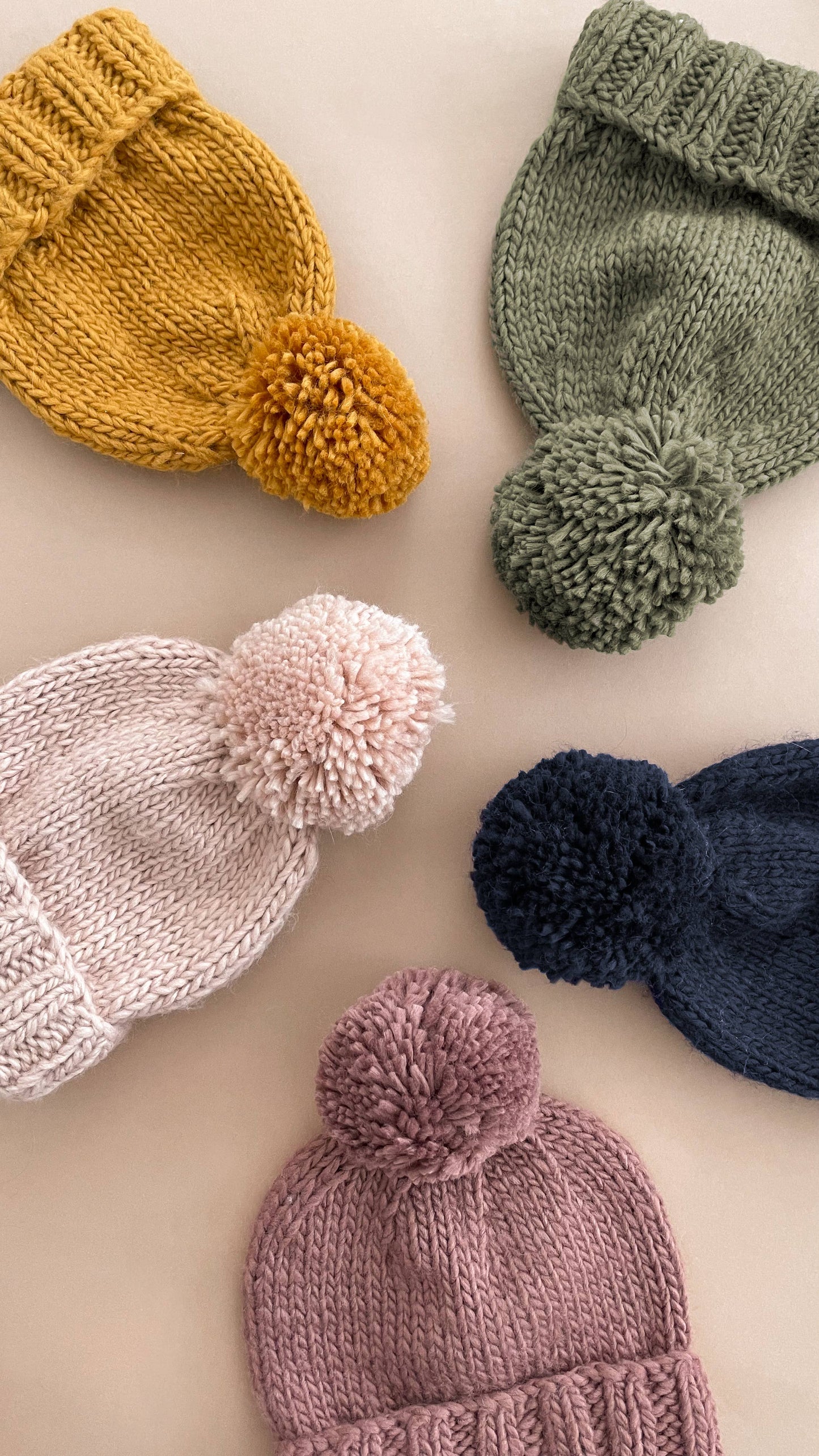 Classic Pom Hat, Blush | Baby & Kids Valentine's Winter Bean