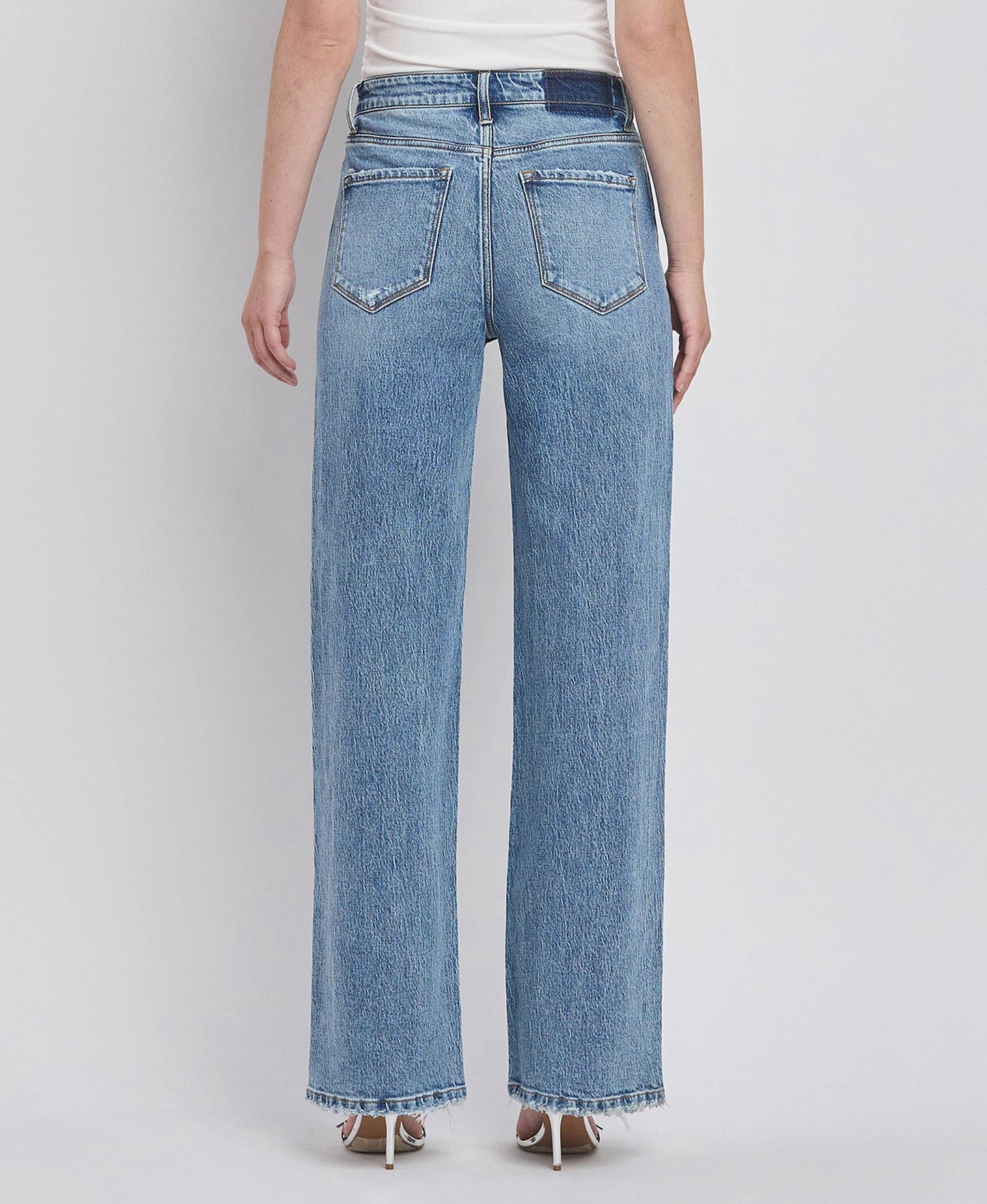 90'S SUPER HIGH RISE WIDE JEANS T6242