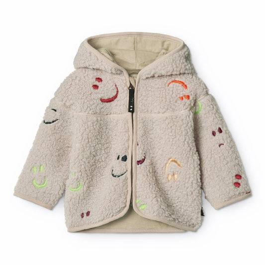 Ummi Fleece Jacket in Teddy Emotions - Molo