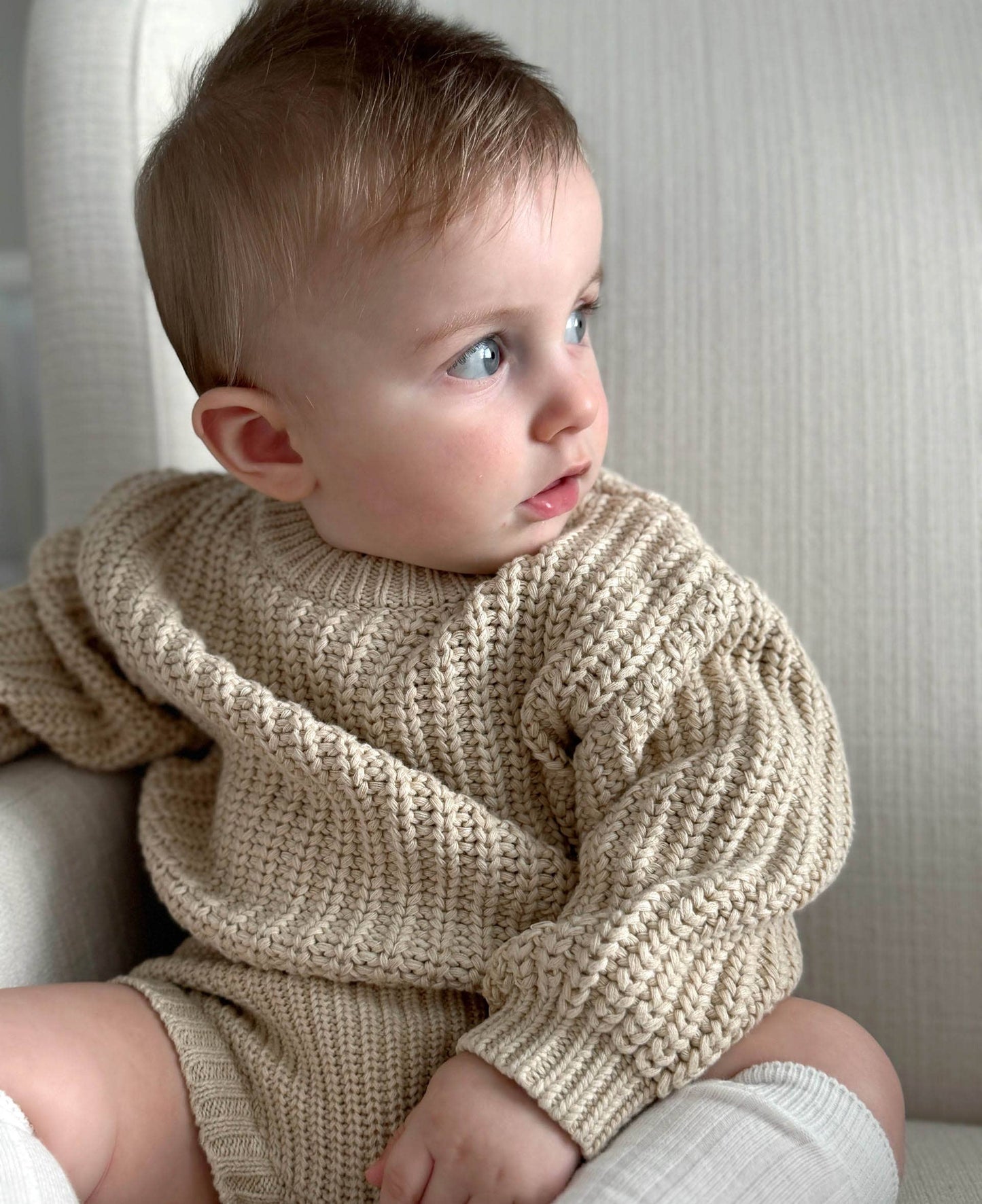 Baby Cotton Chunky Knit Sweater (nb-24m)