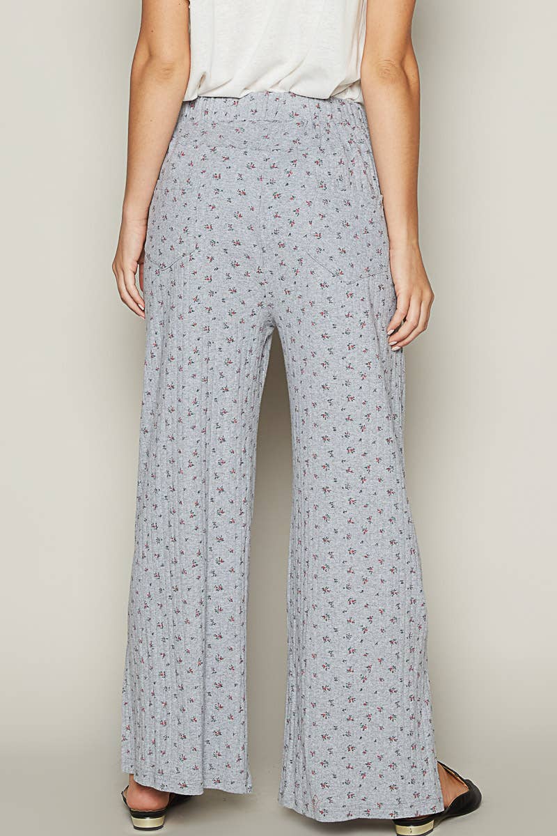 Vintage washed stretchable waist band casual pants