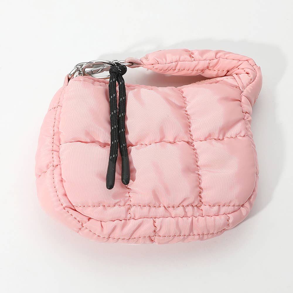 Quilted Puffer Mini Purse Bag / Bag Charm