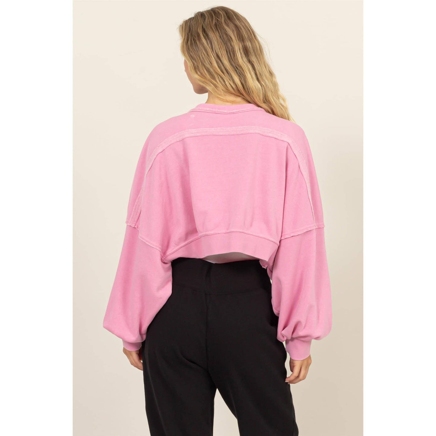 OVERSIZED CONTRAST CROPPED SHRUG