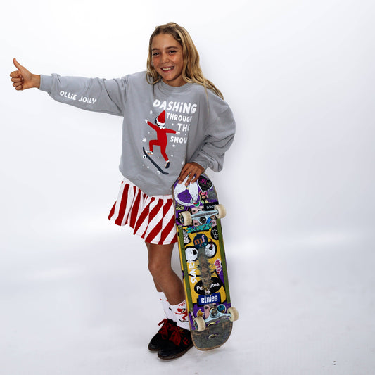 OLLIE JOLLY | IN GRAY | oversized drop shoulder | KIDS