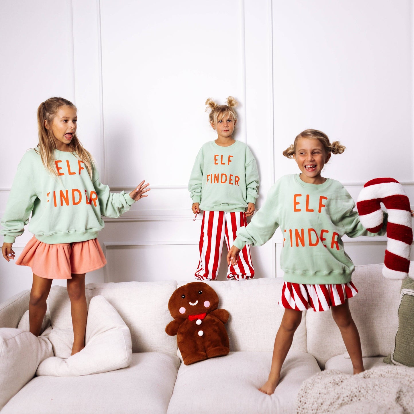 ELF FINDER | GREEN | oversized drop shoulder pullover | KIDS